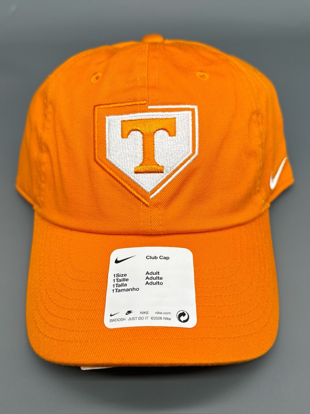 Nike Club Tennessee Volunteers Baseball Strapback Adjustable Orange Vols Hat Cap